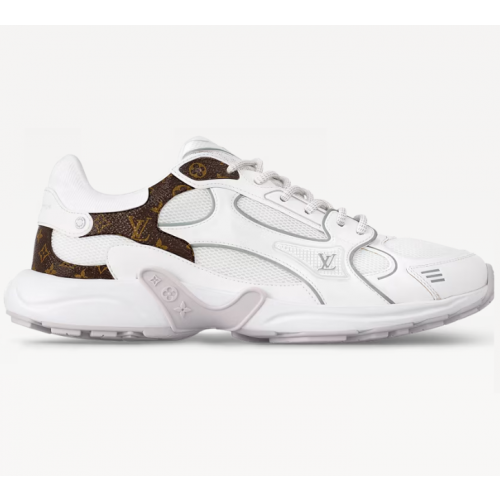 루이비통 아크라이트 스니커즈 모노그램 믹스 스니커즈 화이트 남녀공용