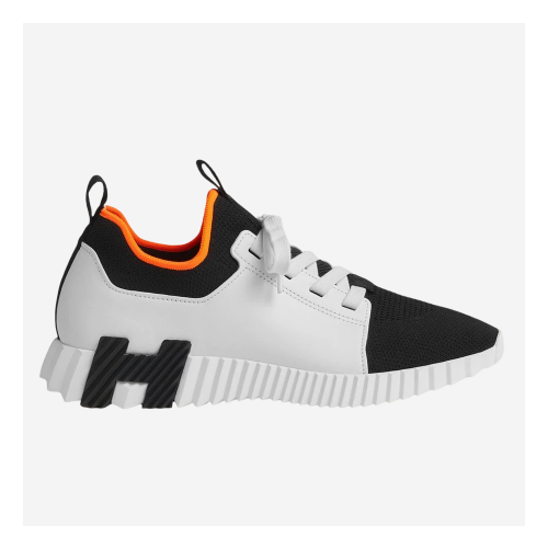 에르메스 디파트 스니커즈 니트 카프스킨 누아 블랑 럭셔리 운동화 남성(GZ공장)