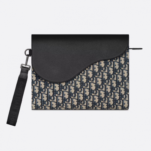 디올 2ADCA540YKS 오블리크 자카드 백팩 네이비