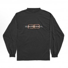 발렌시아가 25FW BB 시리즈 빈티지 워시드 티셔츠 블랙