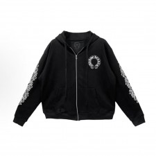 크롬하츠 25 신상 말굽 키린 지퍼 자켓 블랙