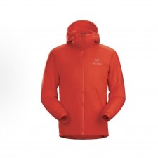 아크테릭스 Atom Hoody M 자수 로고 후드 다운 자켓 레드