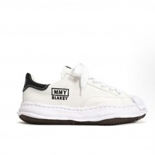 메종 미하라 야스히로 Shell Toe 옐로우솔 캔버스 스니커즈 화이트