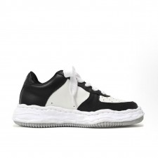 메종 미하라 야스히로 Blakey 로고 컴포트 레이스업 스니커즈 블랙