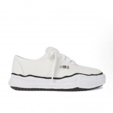 메종 미하라 야스히로 Blakey 로고 레이스업 스니커즈 화이트 남녀공용