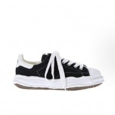 메종 미하라 야스히로 Blakey 로고 컴포트 레이스업 스니커즈 블랙