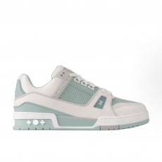 루이비통 커플 한정판 로우탑 스니커즈화이트그린 (ZP공장)