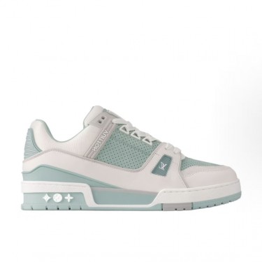 루이비통 커플 한정판 로우탑 스니커즈화이트그린 (ZP공장)