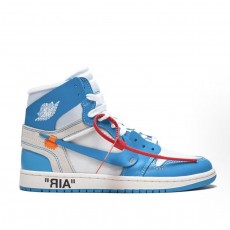 에어 조던 1 x 오프화이트 화이트 유니버시티 블루 AQ0818-148 (LJR공장)