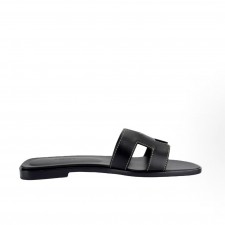 에르메스 여성 가죽 슬리퍼 H021056Z 01 블랙 (GD공장)