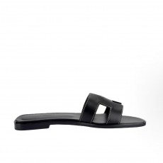 에르메스 여성 가죽 슬리퍼 H021056Z 01 블랙 (GD공장)