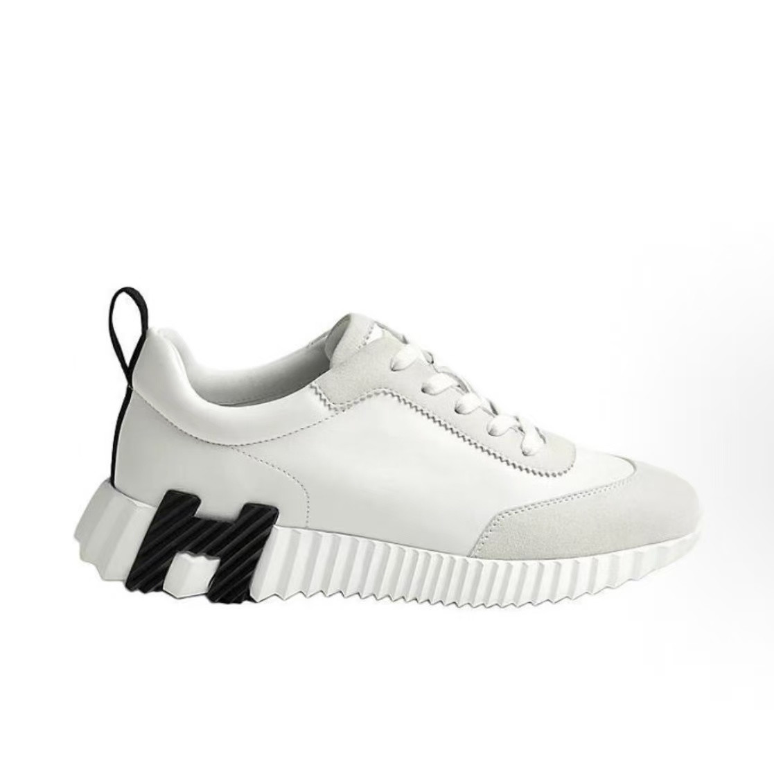 에르메스 HM 화이트 블랙 가죽 남성 스니커즈 (GD공장)