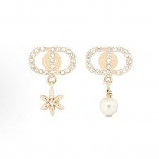 디올 CD 로고 메탈 이어링 여성 연골드