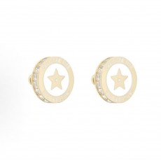 디올 디올 나이트 코드 크리스탈 이어링 남녀공용 골드