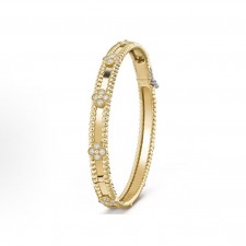 반클리프아펠 펄레 스위트 클로버 18K 골드 다이아몬드 브레이슬릿 여성