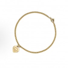 티파니 앤 코 심플 하트 펜던트 18K 골드 브레이슬릿 여성 골드