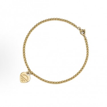 티파니 앤 코 심플 하트 펜던트 18K 골드 브레이슬릿 여성 골드