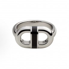 에르메스 체인 링크 스테인리스 스틸 링 남녀공용 커플링 실버