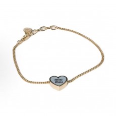 미우미우 하트 디자인 브라스 팔찌 남녀공용