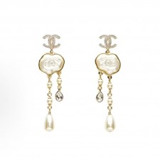 샤넬 25A 초가을 장식 디자인 이어링 남여공용 골드