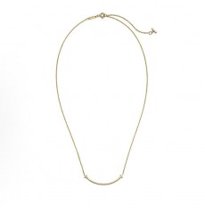 티파니 T 시리즈 스마일 다이아몬드 펜던트 18K 목걸이