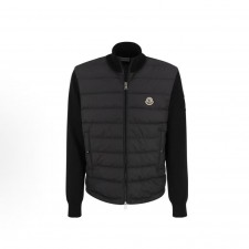 몽클레르 FW22 스키 시즌 로고 패치 퀼팅 숏 다운 재킷 남성용 블랙 (탑몽X)