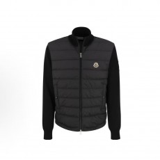 몽클레르 FW22 스키 시즌 로고 패치 퀼팅 숏 다운 재킷 남성용 블랙 (탑몽X)