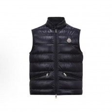 몽클레르 남성 Gui 시리즈 스키 시즌 하이넥 경량 구스다운 베스트 겨울용 블루 (탑몽X)