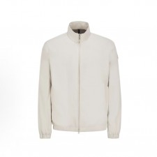 몽클레르 남성 브랜드 로고 하이넥 양방향 지퍼 재킷 화이트 (탑몽X)