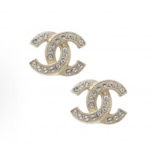 샤넬 로고 스몰 메탈 이어링 여성용 골드