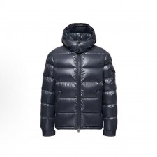 몽클레르 Montgenevre 시리즈 울 긴팔 심플 숏 다운 재킷 남성용 네이비