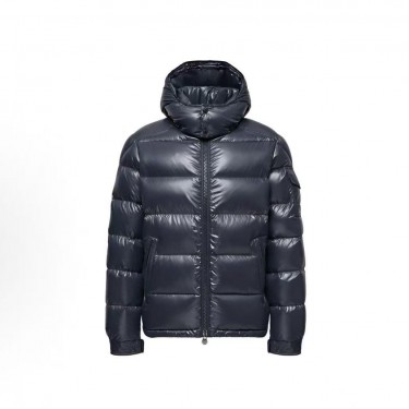 몽클레르 Montgenevre 시리즈 울 긴팔 심플 숏 다운 재킷 남성용 네이비