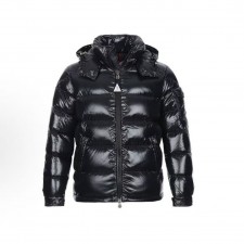 몽클레르 Montgenevre 시리즈 울 긴팔 심플 숏 다운 재킷 남성용 블랙