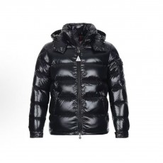 몽클레르 Montgenevre 시리즈 울 긴팔 심플 숏 다운 재킷 남성용 블랙