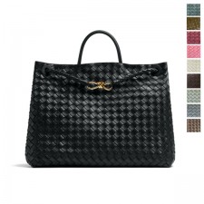 보테가 베네타 라지 안디아모 인트레치아토 가죽백 블랙 766019VCPP11139 (징셀러)