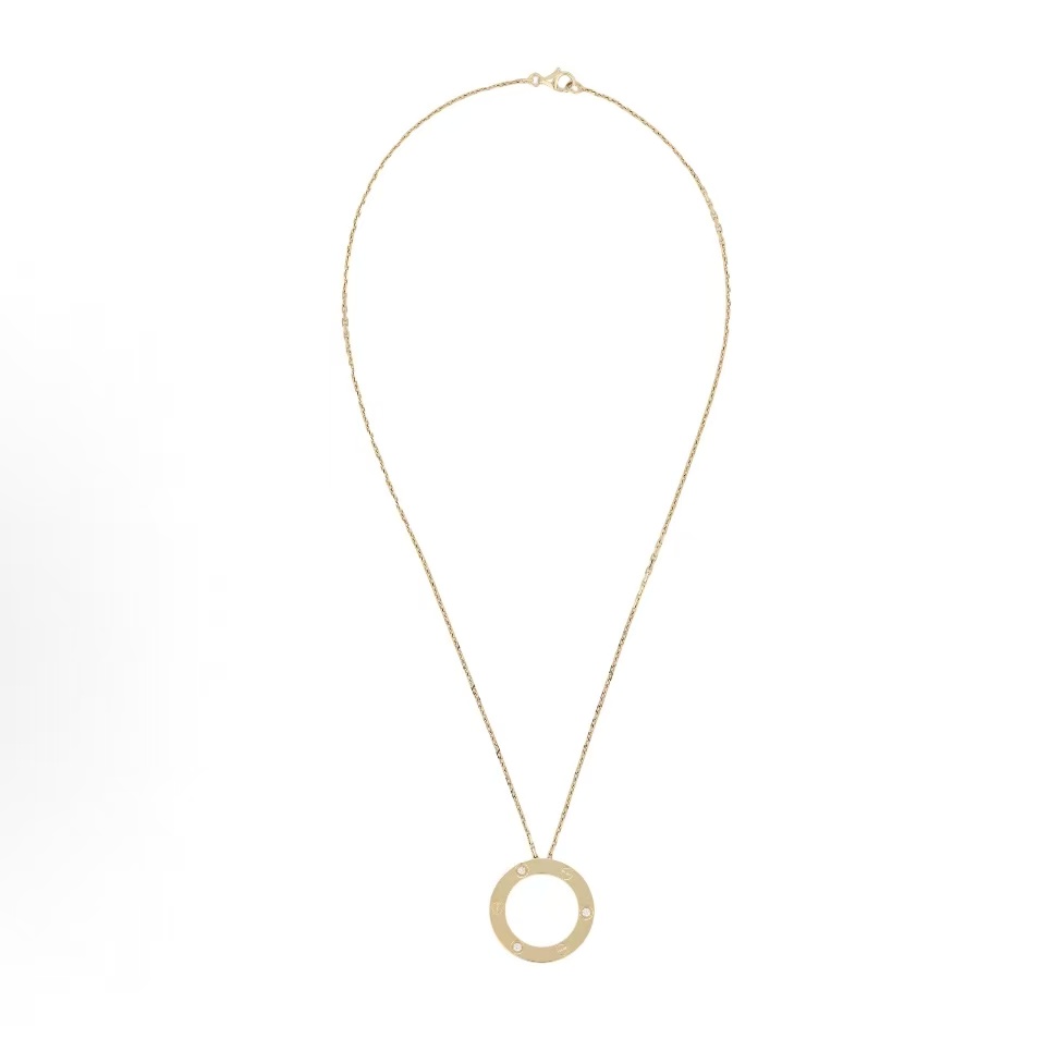 까르띠에 러브 LOVE K금 심플 골드 목걸이 여성