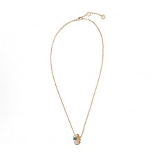 불가리 세르펜티 바이퍼 기하학 로즈골드 네크리스 여성용