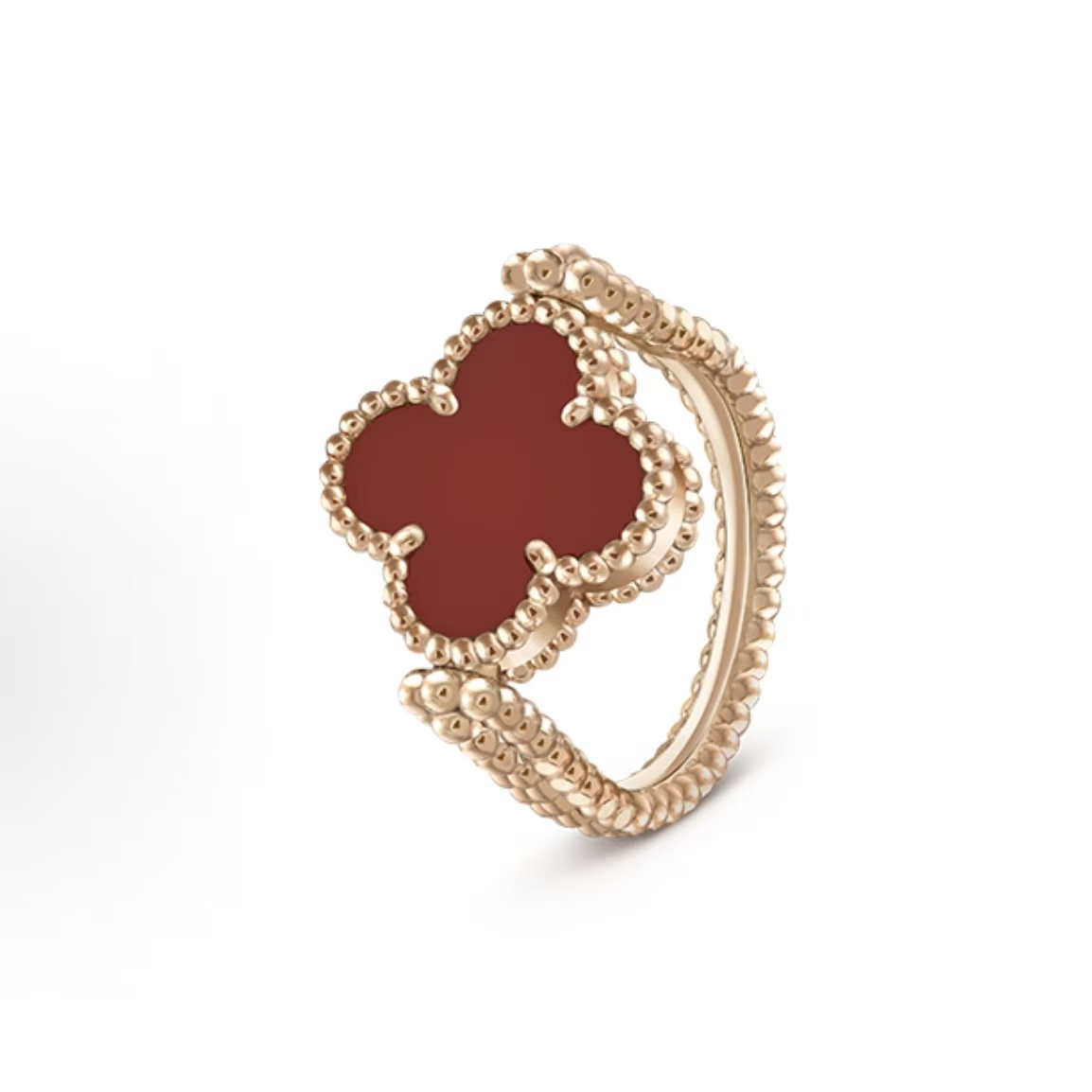 Van Cleef & Arpels 반클리프 아펠 Alhambra 4잎 클로버 시리즈 양면 리버서블 18K