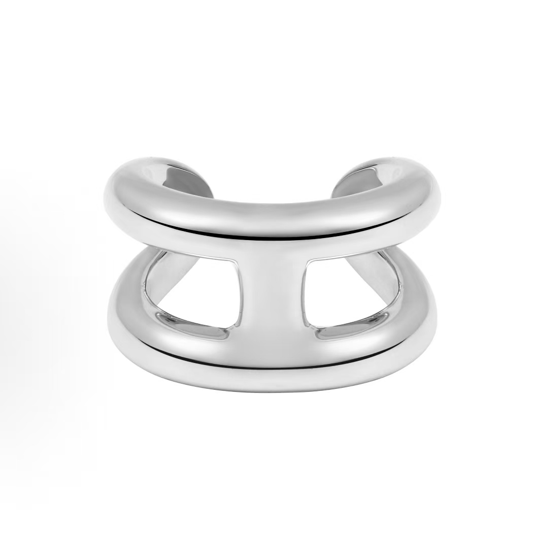 에르메스 오스모즈 실버 스몰 H 링