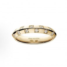 루이비통 브랜드 디자인 다이아몬드 링 남녀공용 커플 골드