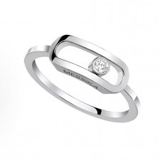 메시카 무브 우노 로고 인그레이빙 링 여성