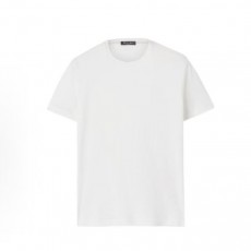 로로피아나 SS23 솔리드 라운드넥 반팔 티셔츠 남성용 화이트 (B+공장)