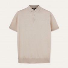 로로피아나 MM 폴로 셔츠 솔리드 로고 직통 반팔 폴로 남성용 그레이브라운 (B+공장)