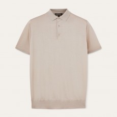 로로피아나 MM 폴로 셔츠 솔리드 로고 직통 반팔 폴로 남성용 그레이브라운 (B+공장)