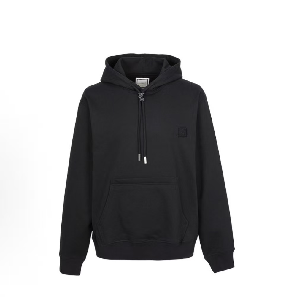 WOOYOUNGMI 남성 캥거루 포켓 풀오버 긴팔 스웨트셔츠