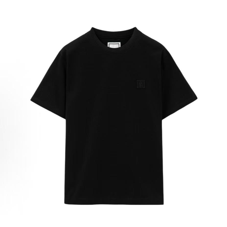 우영미 회오리 프린트 라운드넥 반팔 티셔츠 남성용