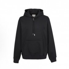 우영미 플라워 후드 긴팔 티셔츠 남성용 블랙