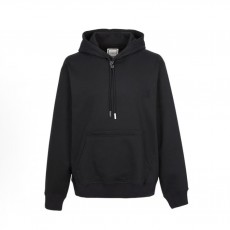 우영미 플라워 후드 긴팔 티셔츠 남성용 블랙