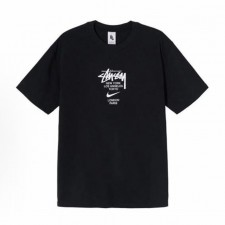 스투시 x 나이키 로고 반소매 티셔츠 남녀공용