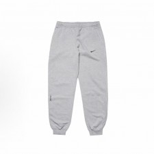 나이키 x 녹타(NOCTA) SS24 플리스 로고 미드라이즈 조거 니트 트레이닝 팬츠 그레이